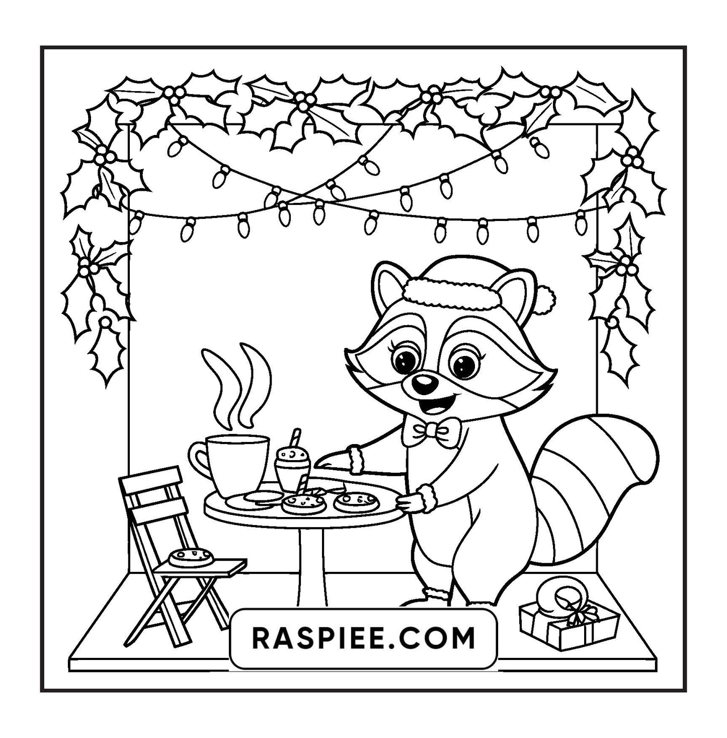 114 Bold and Easy Festive Corner Christmas Coloring Pages