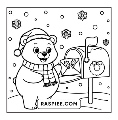 114 Bold and Easy Festive Corner Christmas Coloring Pages