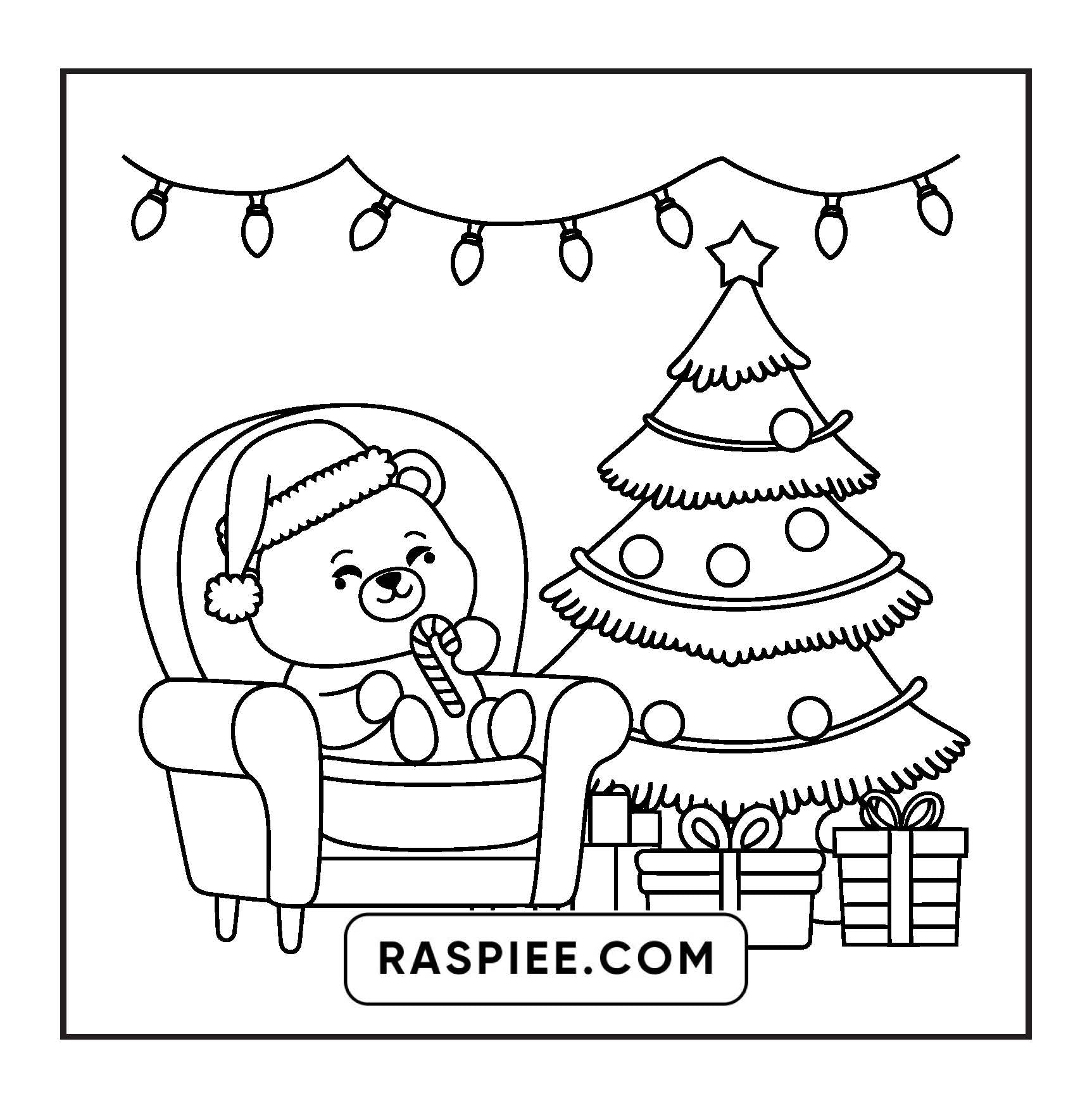 114 Bold and Easy Festive Corner Christmas Coloring Pages