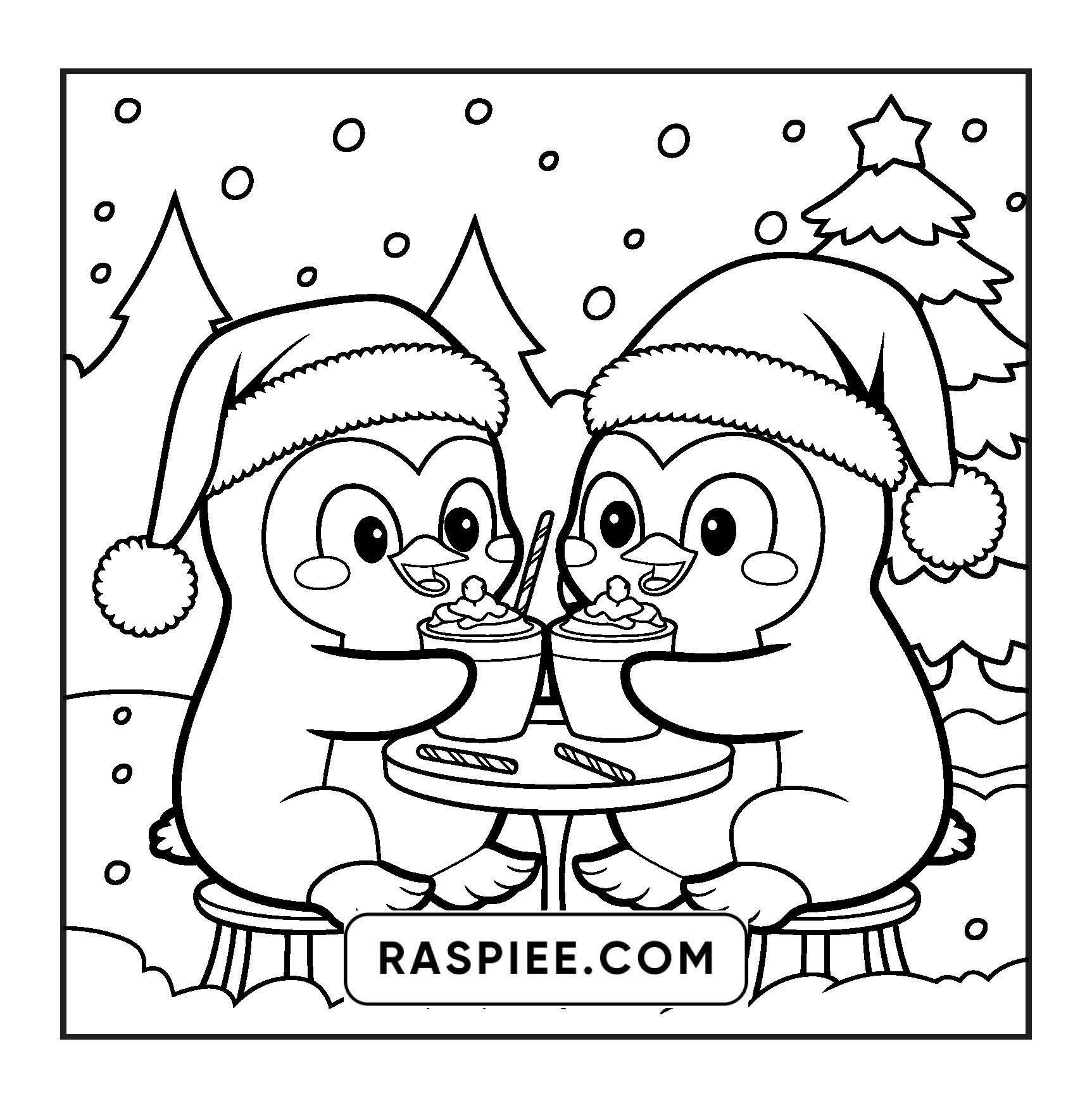 114 Bold and Easy Festive Corner Christmas Coloring Pages