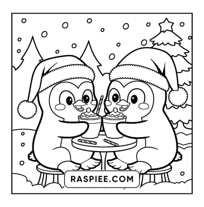114 Bold and Easy Festive Corner Christmas Coloring Pages