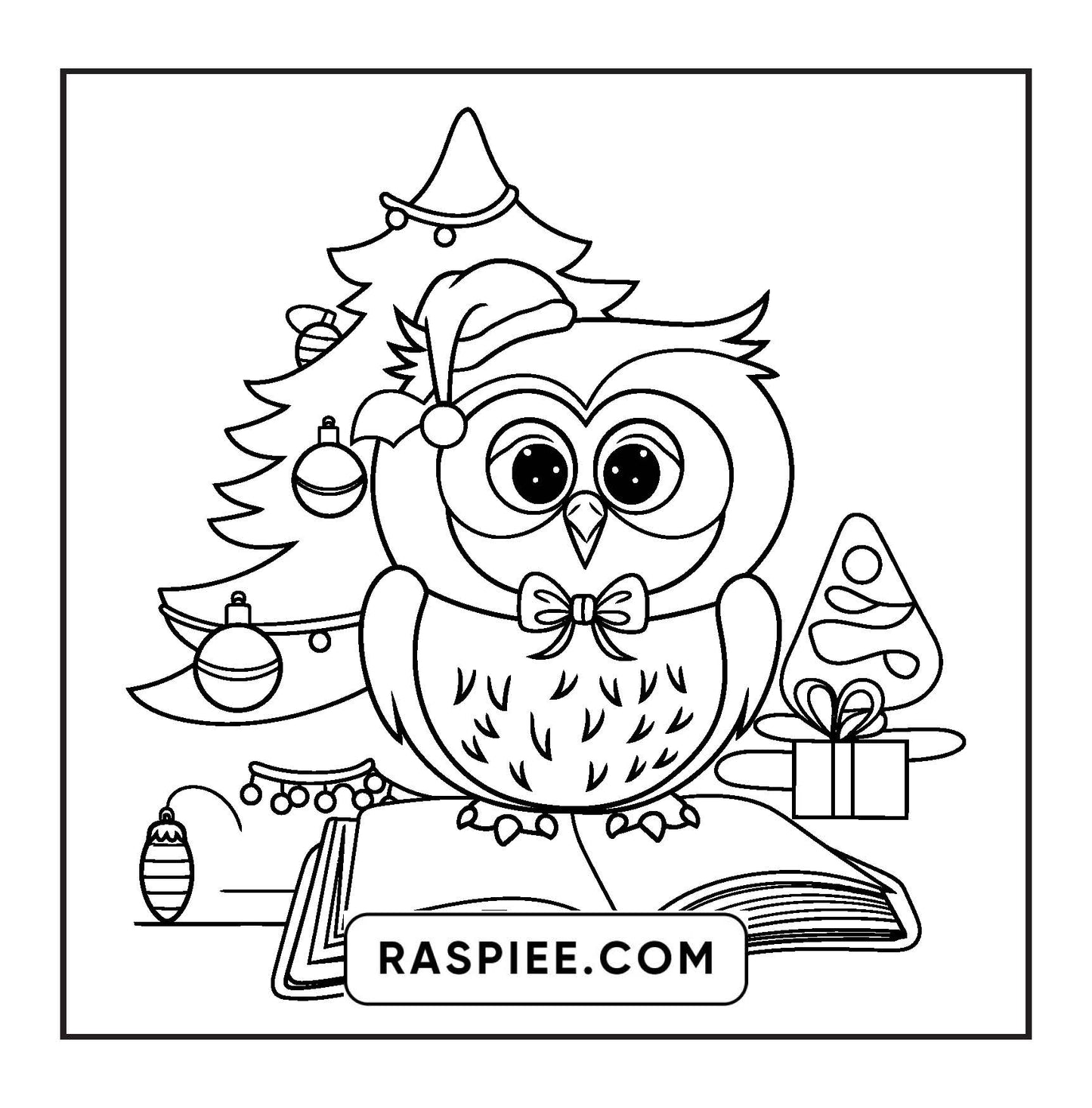 114 Bold and Easy Festive Corner Christmas Coloring Pages