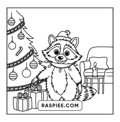 114 Bold and Easy Festive Corner Christmas Coloring Pages