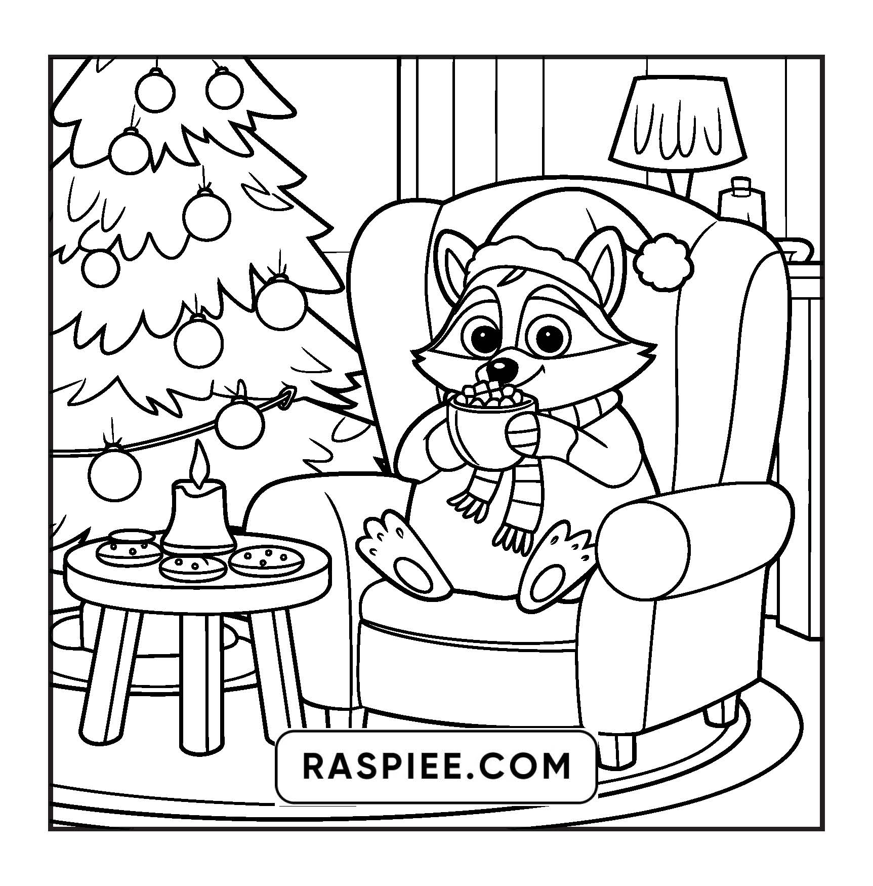114 Bold and Easy Festive Corner Christmas Coloring Pages