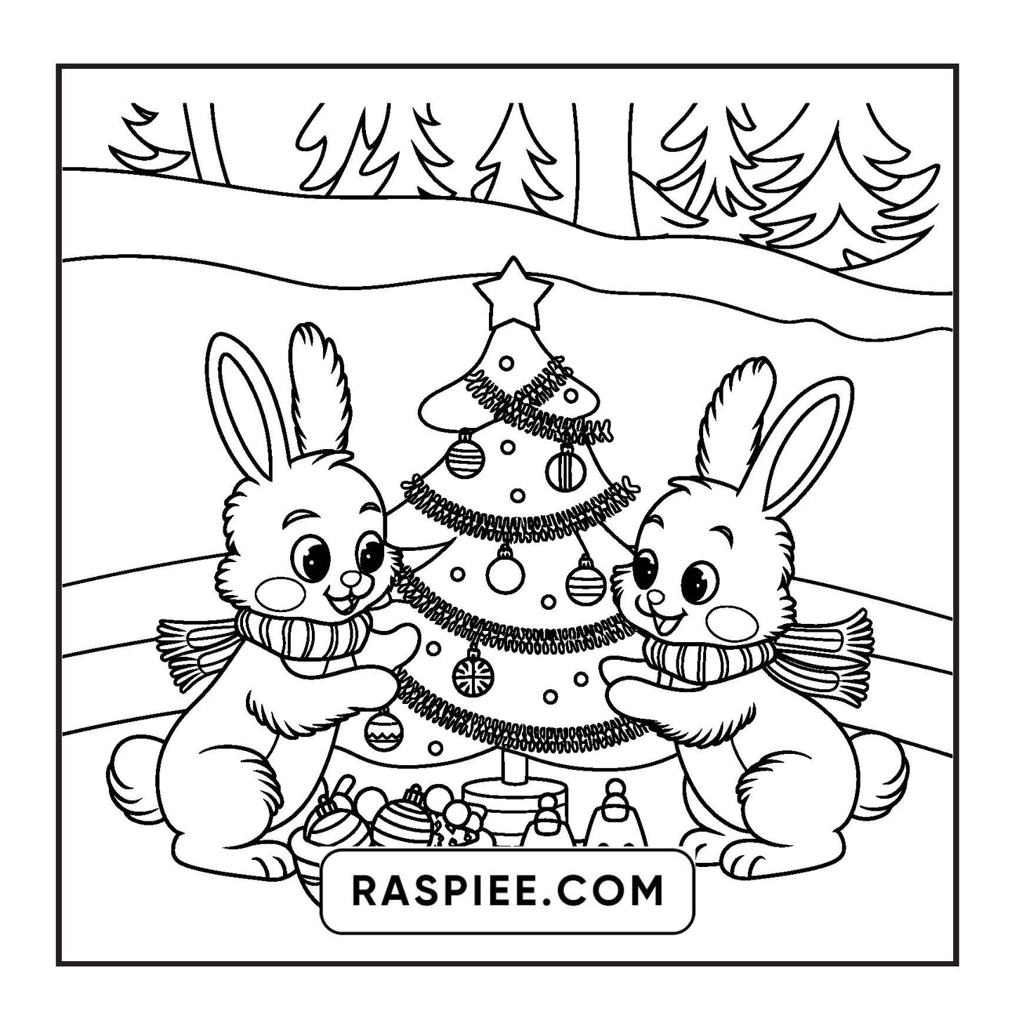 114 Bold and Easy Festive Corner Christmas Coloring Pages