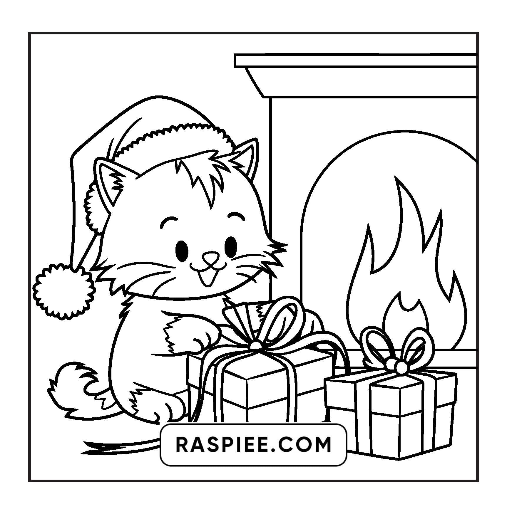 114 Bold and Easy Festive Corner Christmas Coloring Pages