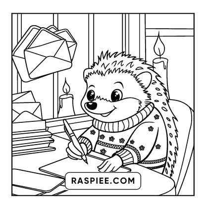 114 Bold and Easy Festive Corner Christmas Coloring Pages