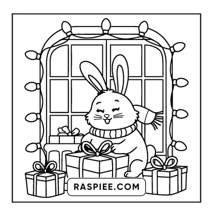 114 Bold and Easy Festive Corner Christmas Coloring Pages