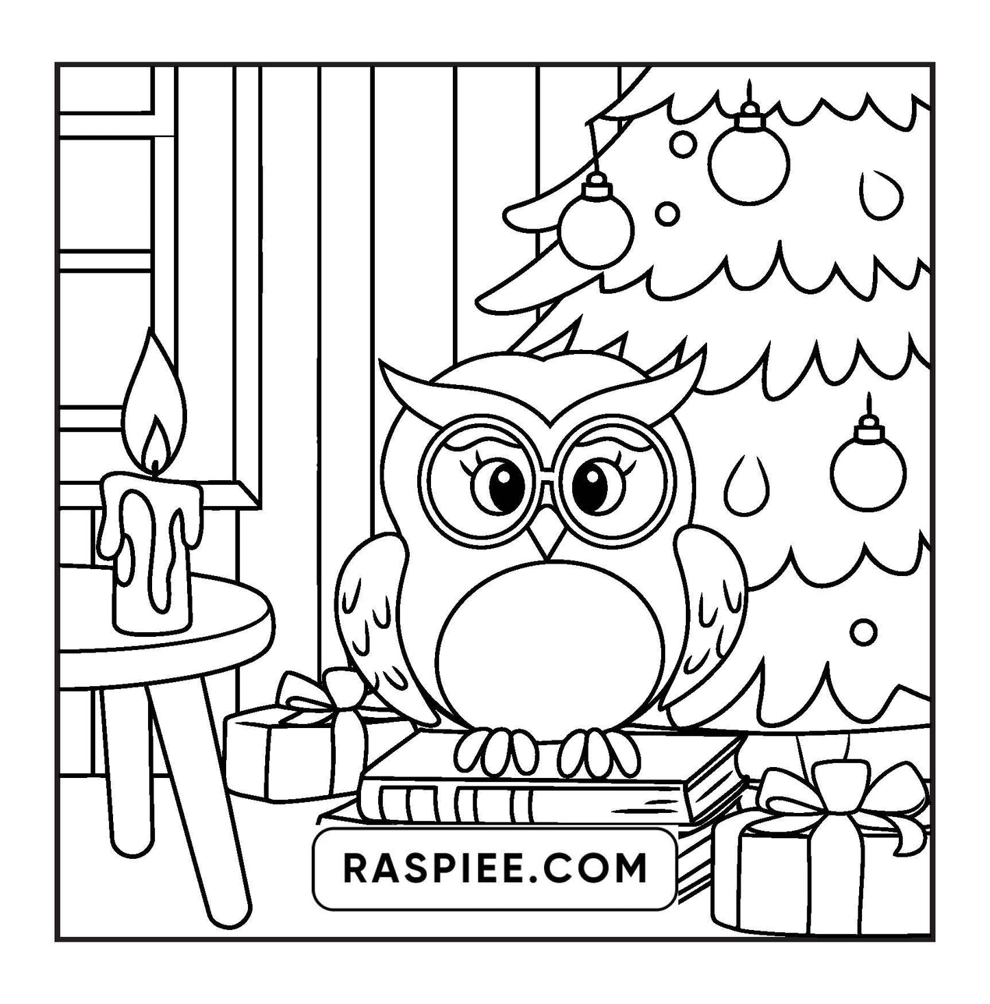 114 Bold and Easy Festive Corner Christmas Coloring Pages