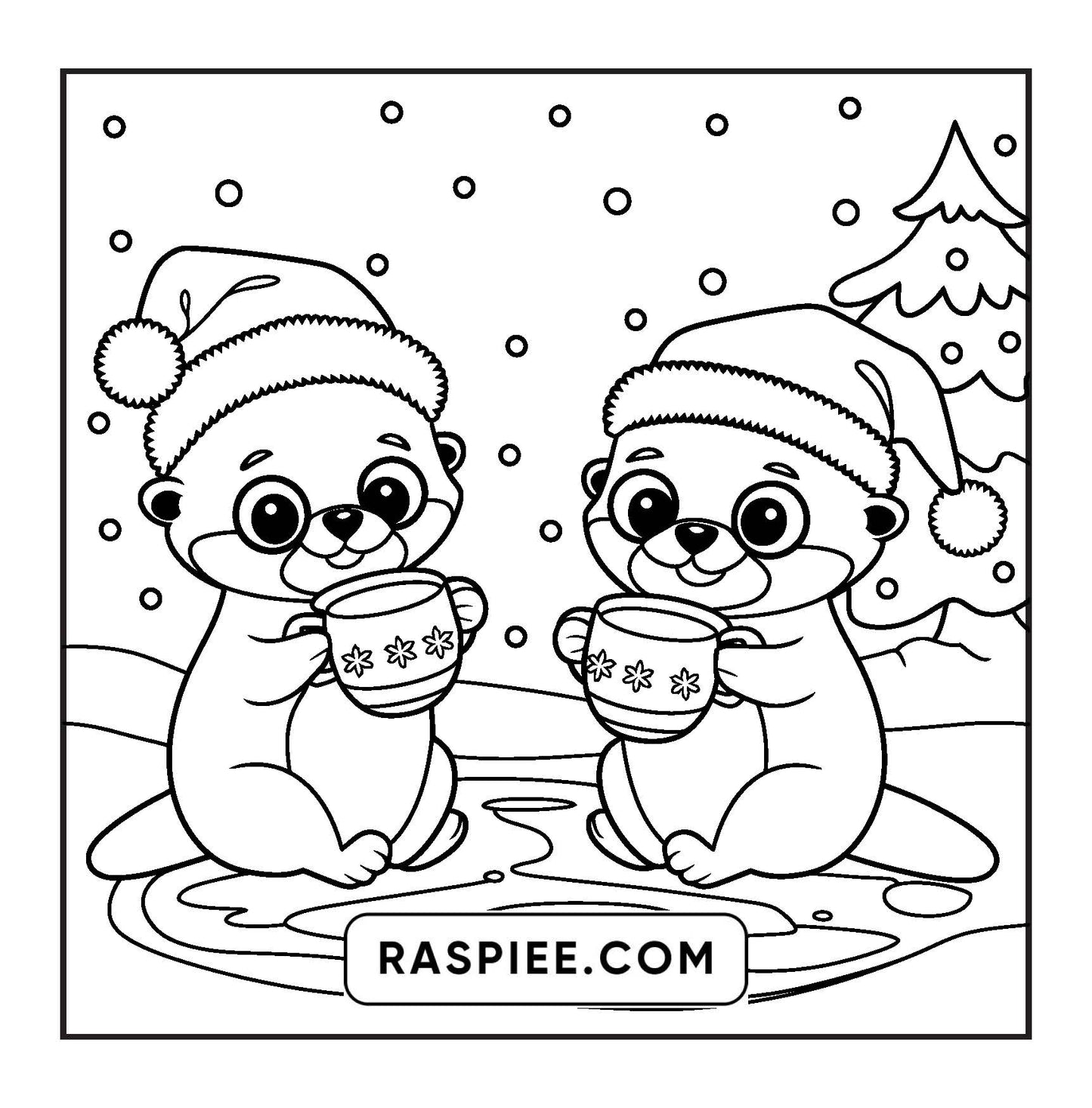 114 Bold and Easy Festive Corner Christmas Coloring Pages