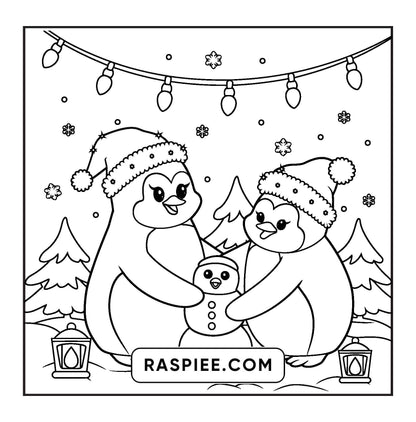 114 Bold and Easy Festive Corner Christmas Coloring Pages