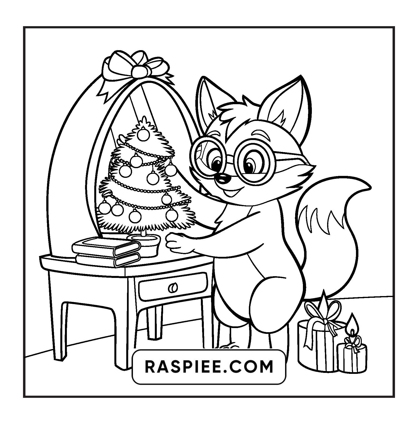 114 Bold and Easy Festive Corner Christmas Coloring Pages