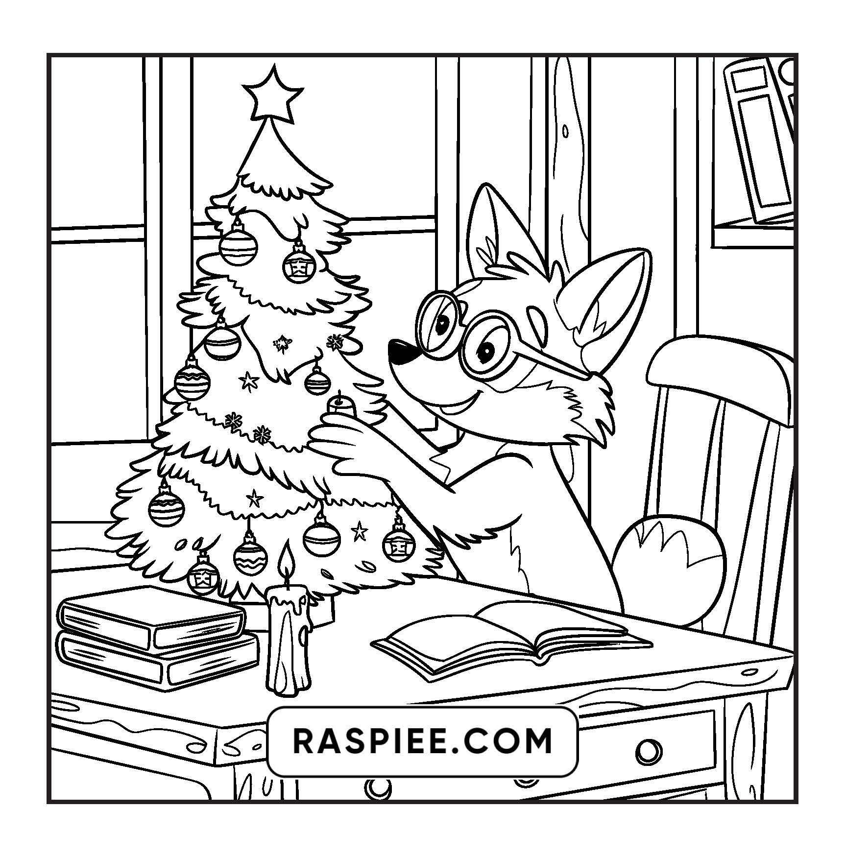 114 Bold and Easy Festive Corner Christmas Coloring Pages