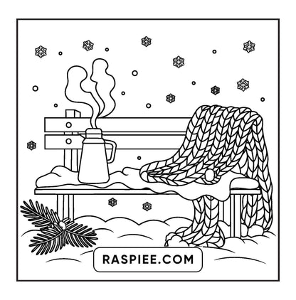114 Bold and Easy Festive Corner Christmas Coloring Pages