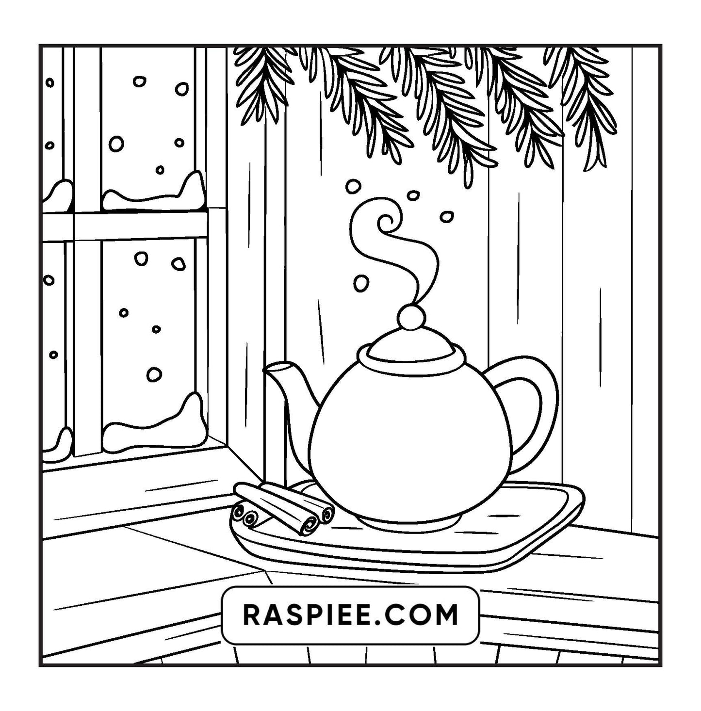 114 Bold and Easy Festive Corner Christmas Coloring Pages