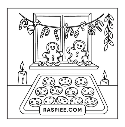 114 Bold and Easy Festive Corner Christmas Coloring Pages