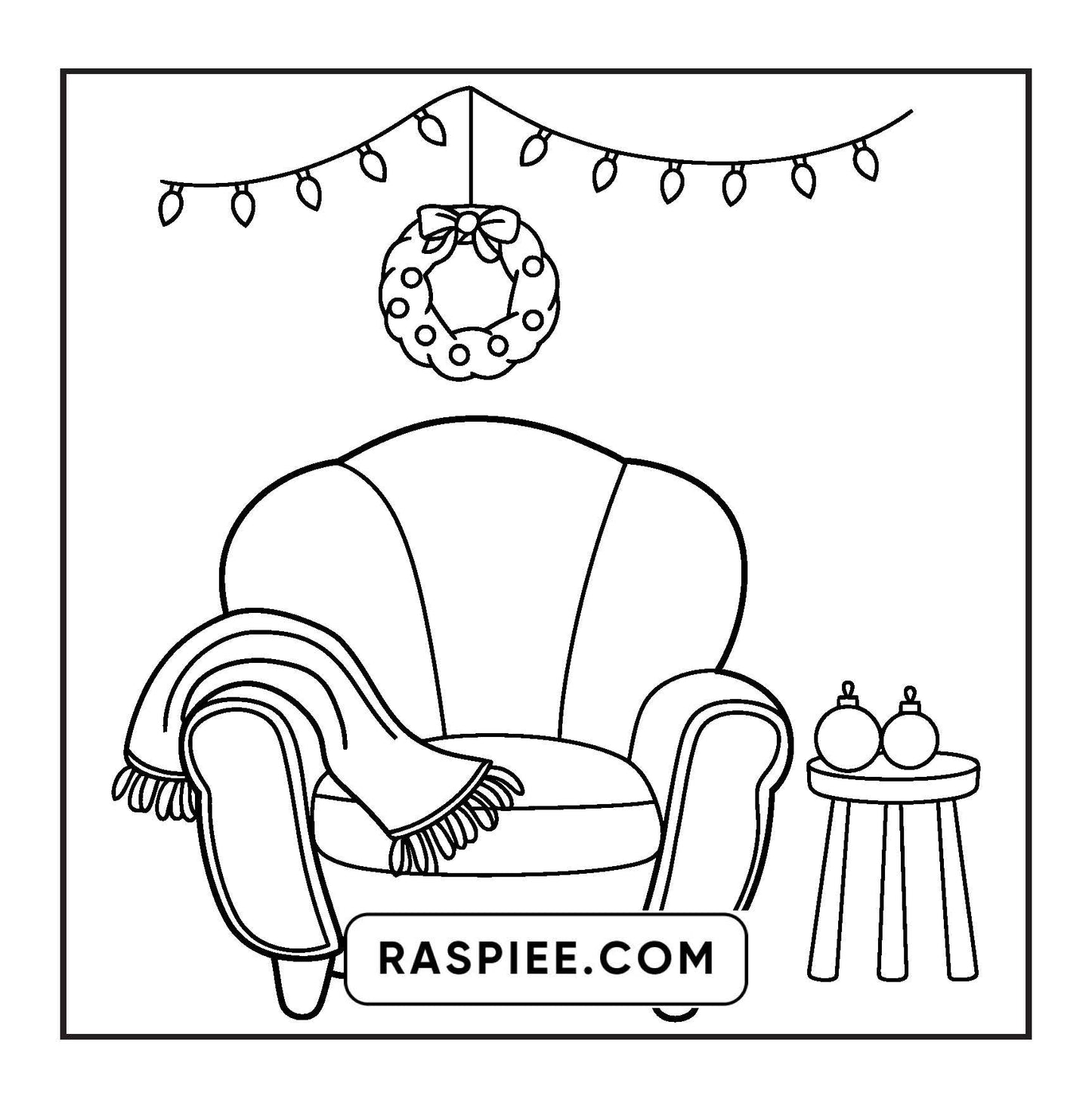 114 Bold and Easy Festive Corner Christmas Coloring Pages
