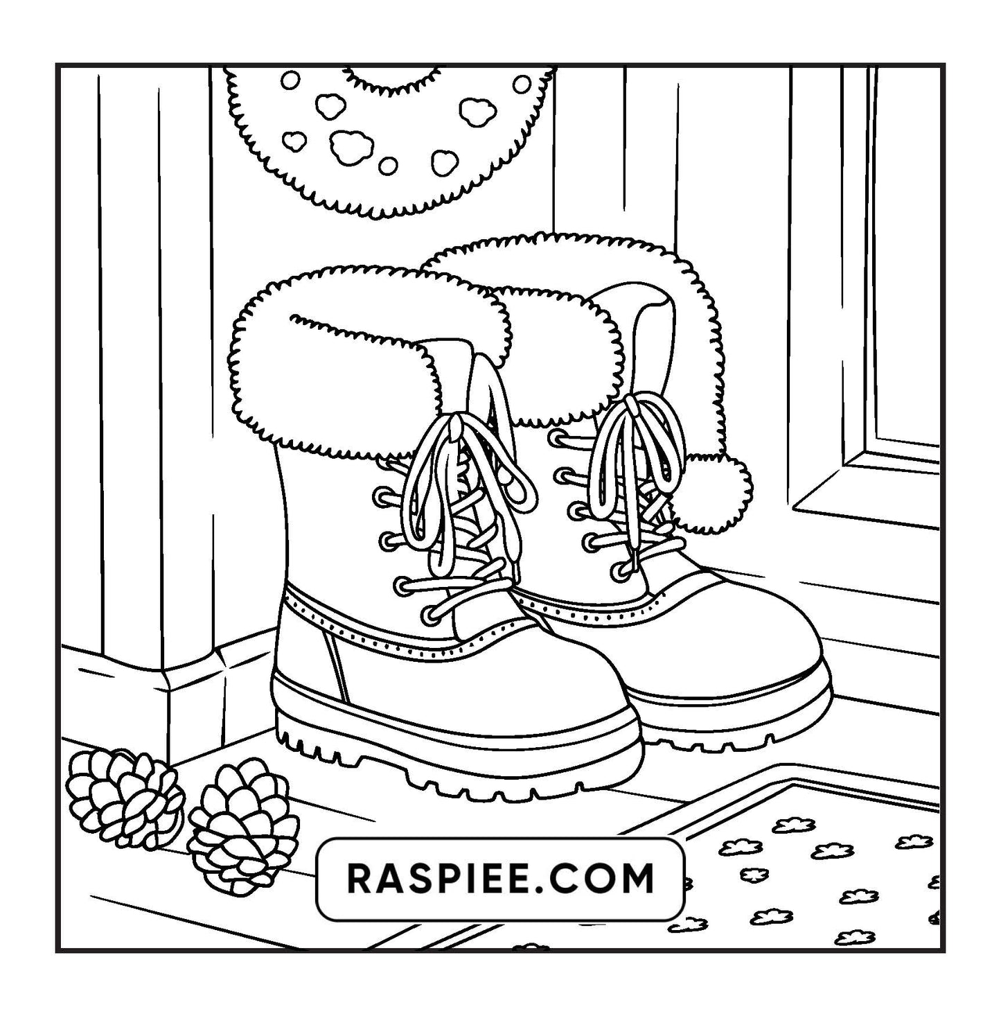 114 Bold and Easy Festive Corner Christmas Coloring Pages