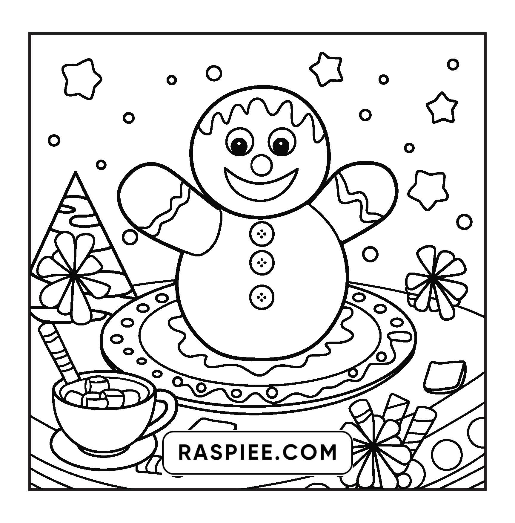 114 Bold and Easy Festive Corner Christmas Coloring Pages