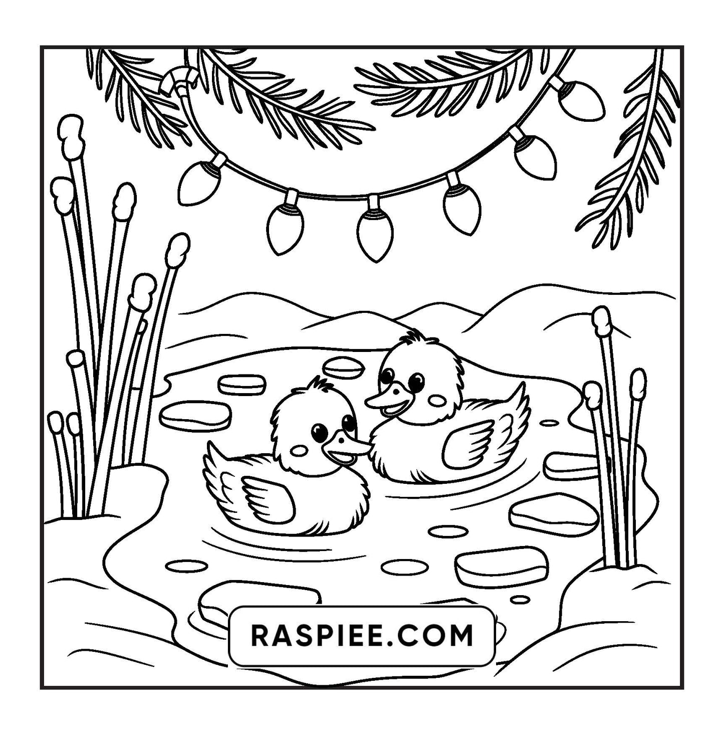 114 Bold and Easy Festive Corner Christmas Coloring Pages