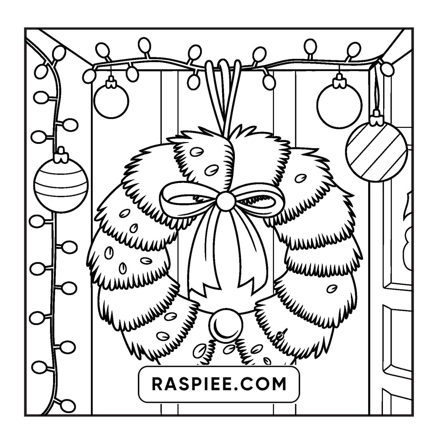 114 Bold and Easy Festive Corner Christmas Coloring Pages