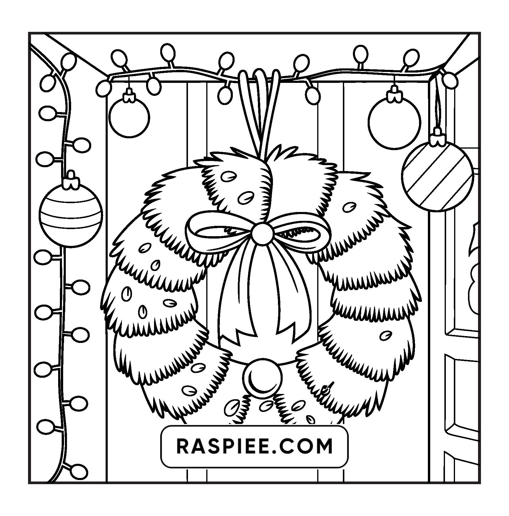 114 Bold and Easy Festive Corner Christmas Coloring Pages