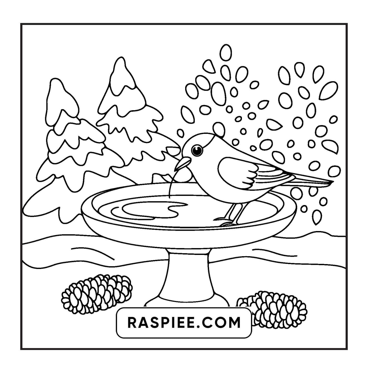 114 Bold and Easy Festive Corner Christmas Coloring Pages