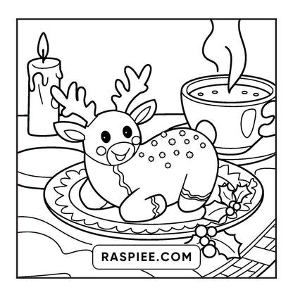114 Bold and Easy Festive Corner Christmas Coloring Pages