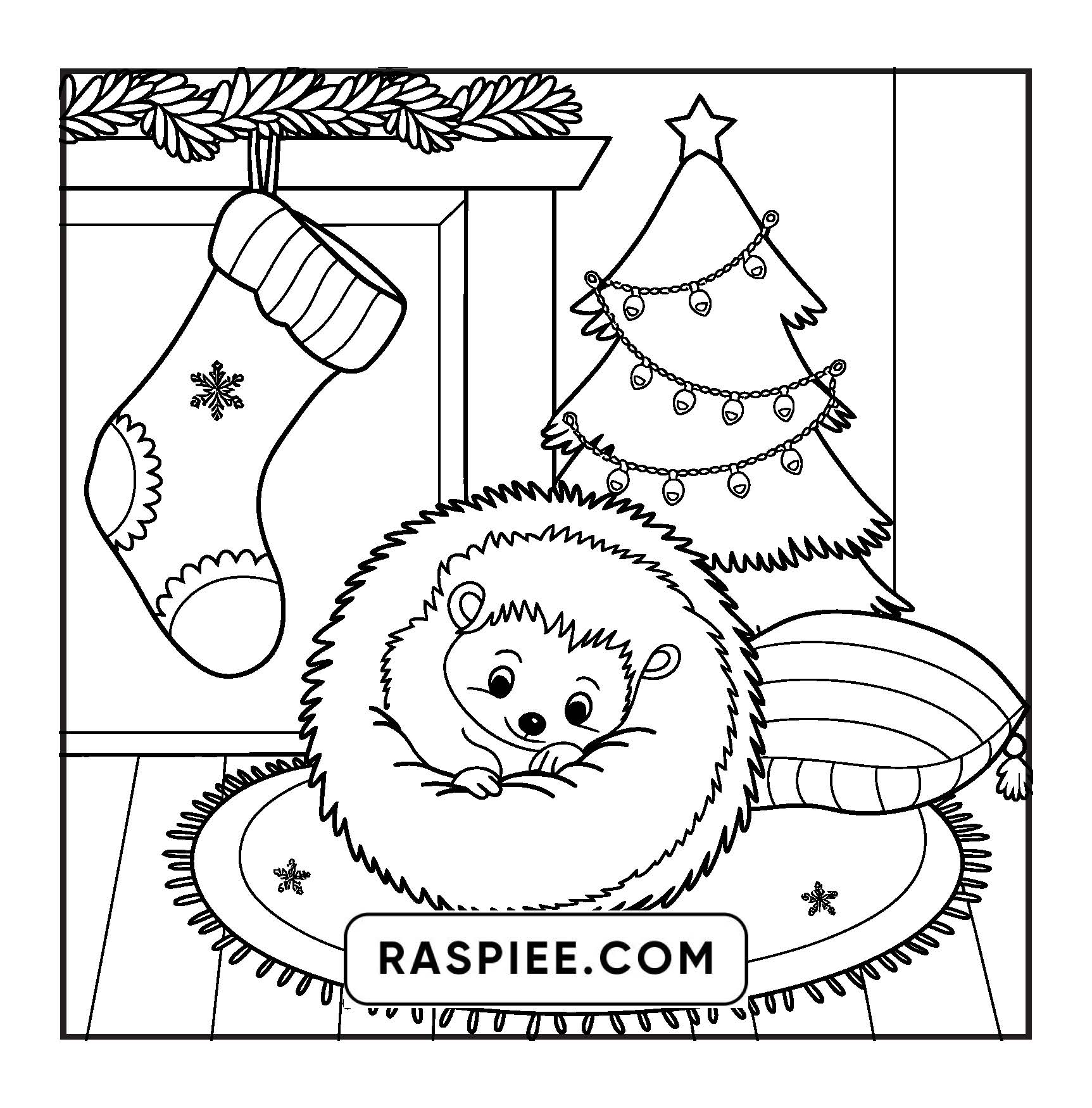 114 Bold and Easy Festive Corner Christmas Coloring Pages