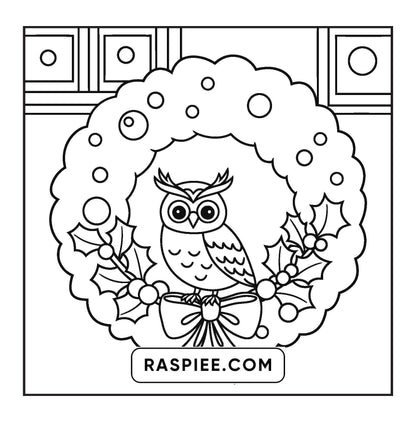 114 Bold and Easy Festive Corner Christmas Coloring Pages