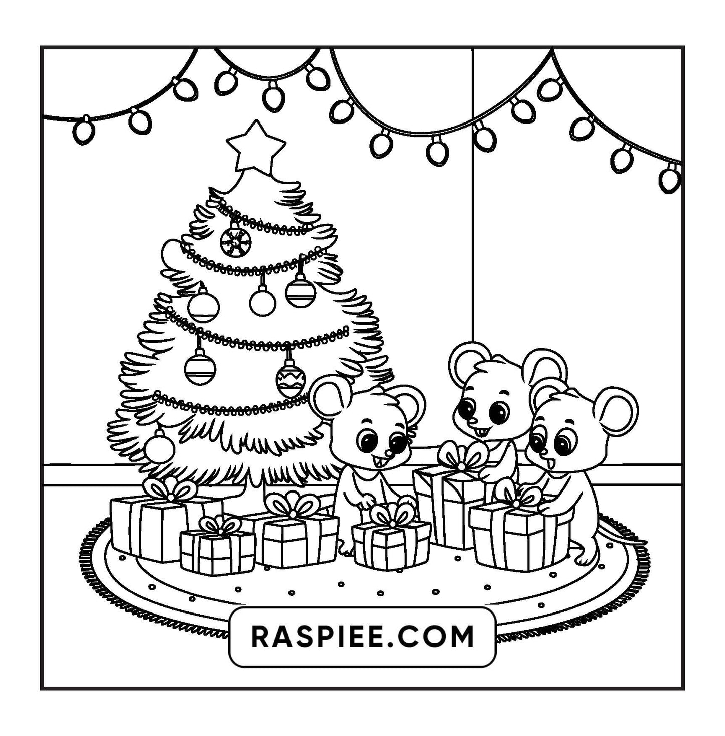 114 Bold and Easy Festive Corner Christmas Coloring Pages