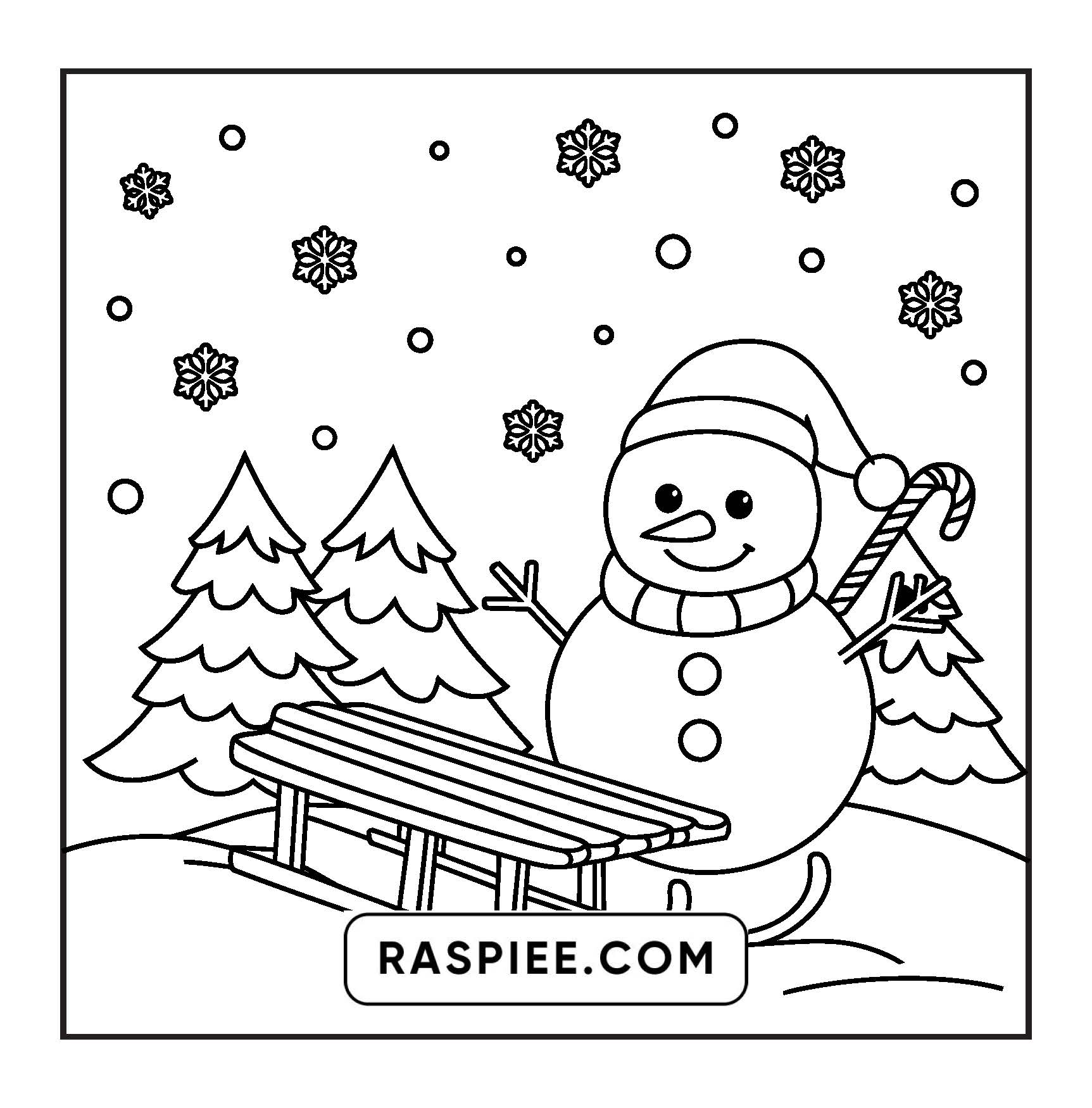 114 Bold and Easy Festive Corner Christmas Coloring Pages