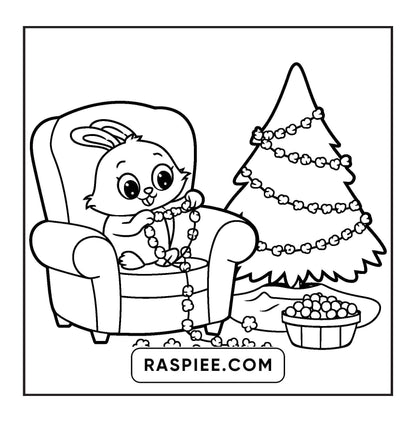 114 Bold and Easy Festive Corner Christmas Coloring Pages