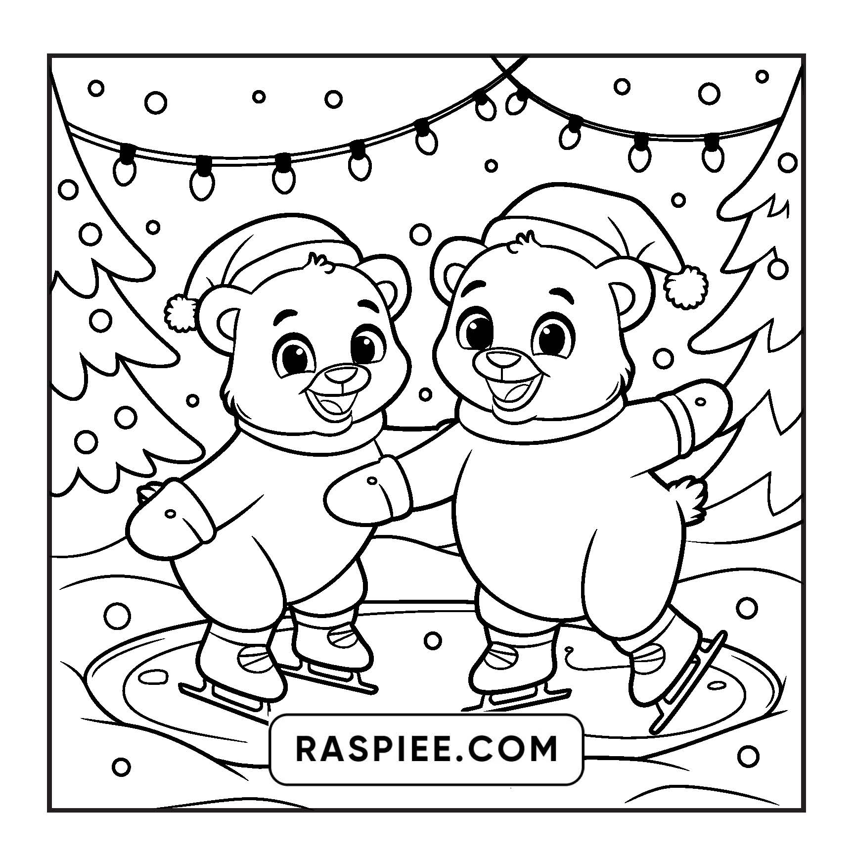 114 Bold and Easy Festive Corner Christmas Coloring Pages