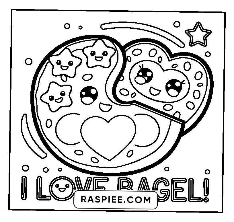 115 Bold and Easy Kawaii Food Coloring Pages
