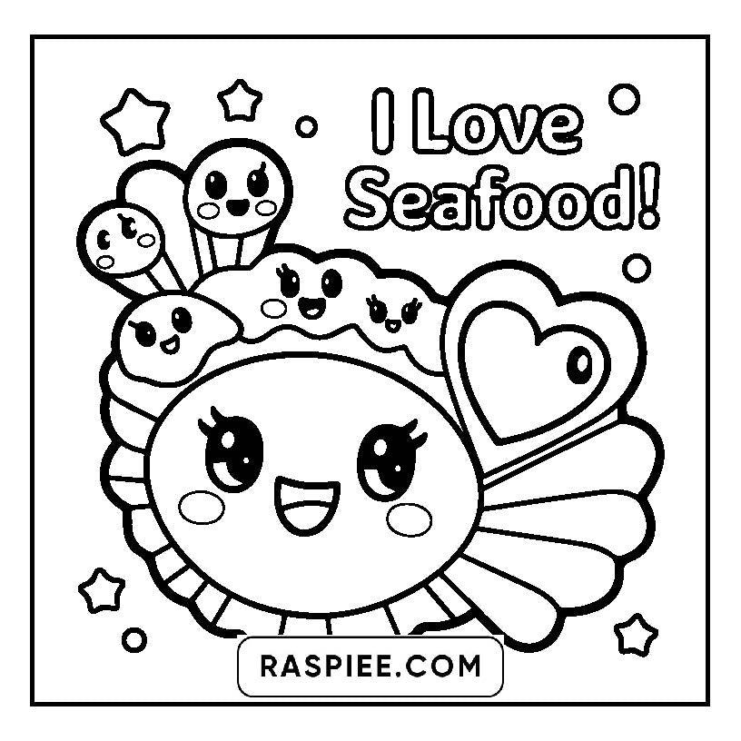 115 Bold and Easy Kawaii Food Coloring Pages
