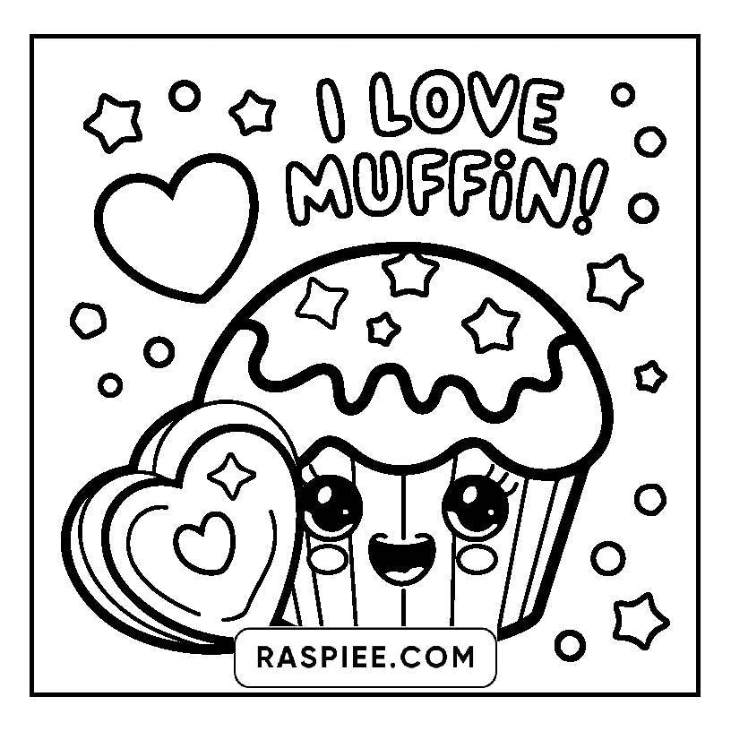 115 Bold and Easy Kawaii Food Coloring Pages