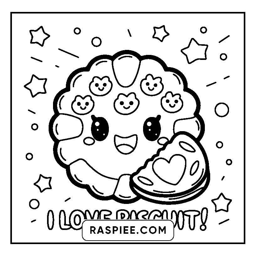 115 Bold and Easy Kawaii Food Coloring Pages