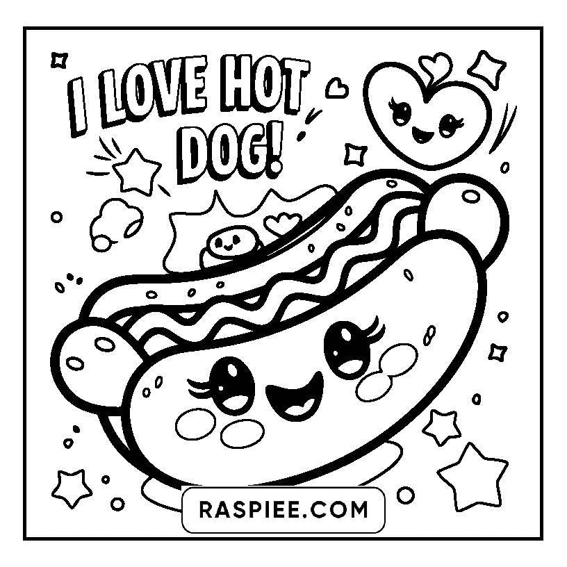 115 Bold and Easy Kawaii Food Coloring Pages