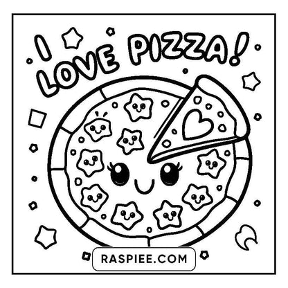 115 Bold and Easy Kawaii Food Coloring Pages