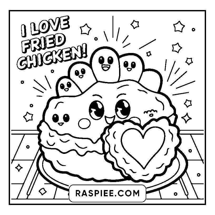 115 Bold and Easy Kawaii Food Coloring Pages