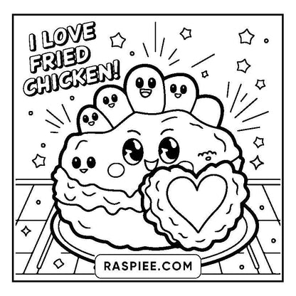 115 Bold and Easy Kawaii Food Coloring Pages