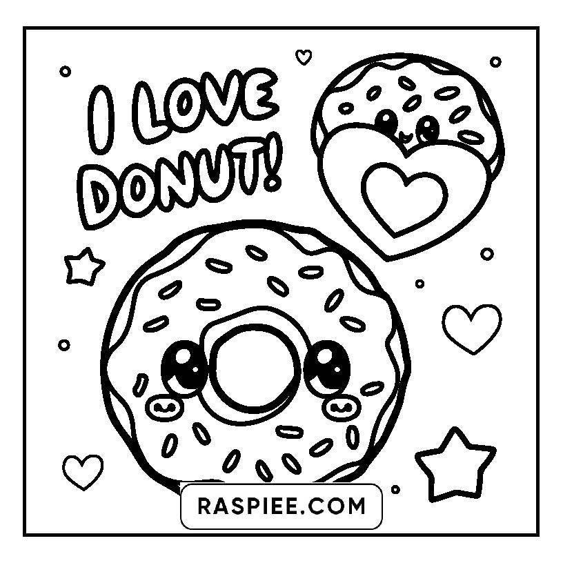 115 Bold and Easy Kawaii Food Coloring Pages