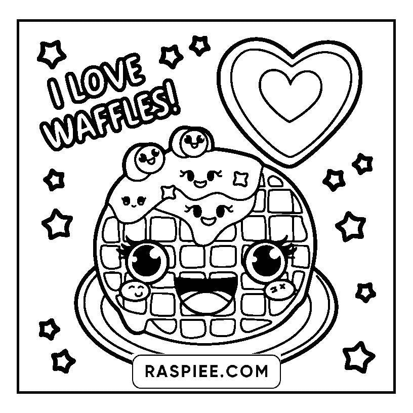 115 Bold and Easy Kawaii Food Coloring Pages