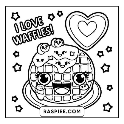 115 Bold and Easy Kawaii Food Coloring Pages