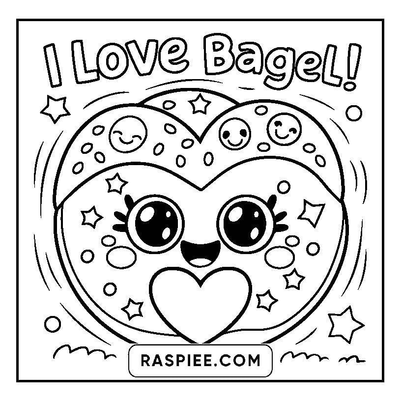 115 Bold and Easy Kawaii Food Coloring Pages