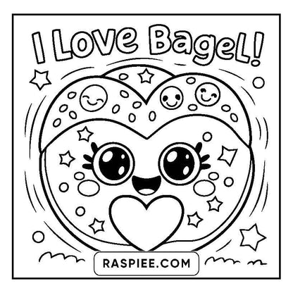 115 Bold and Easy Kawaii Food Coloring Pages