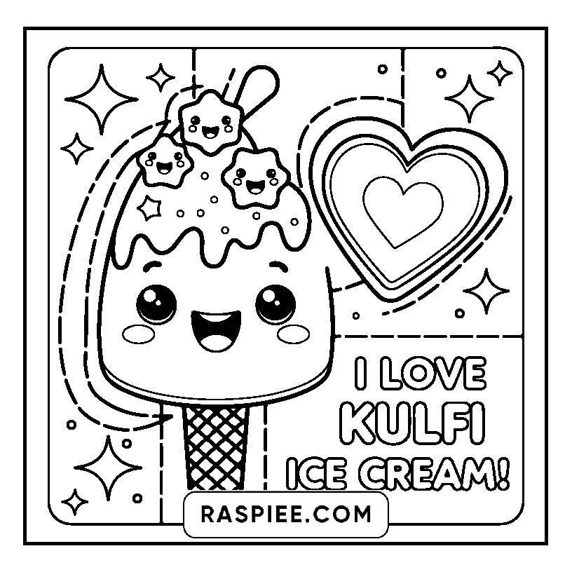 115 Bold and Easy Kawaii Food Coloring Pages