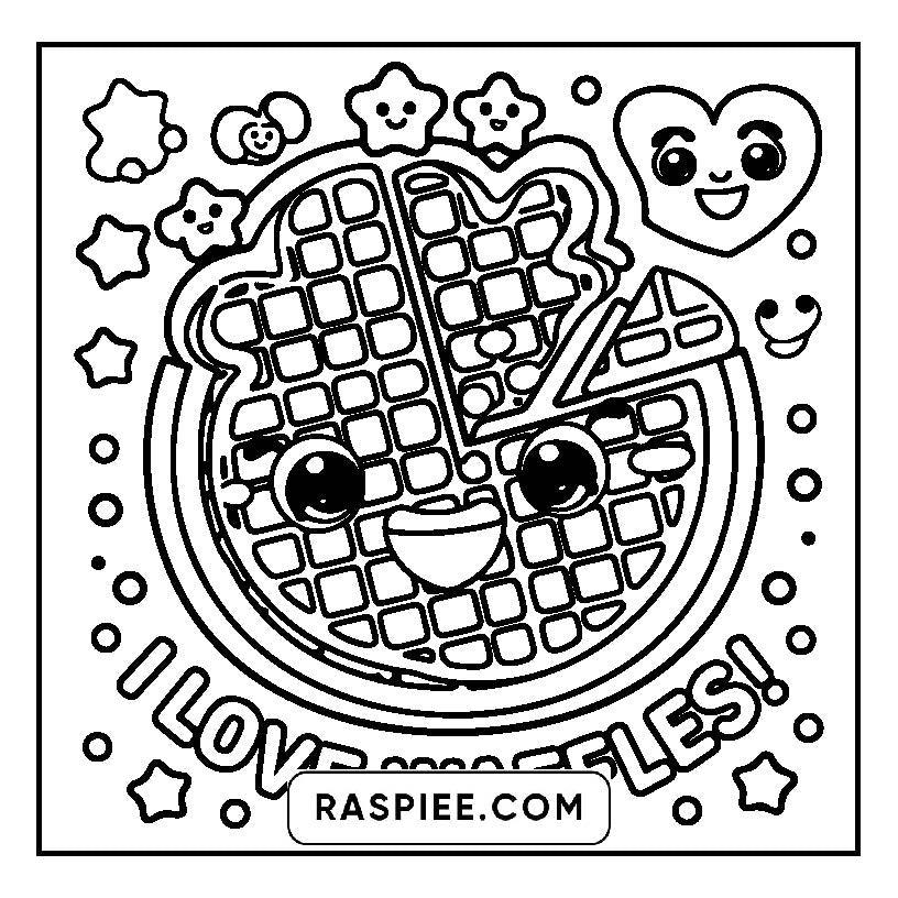 115 Bold and Easy Kawaii Food Coloring Pages
