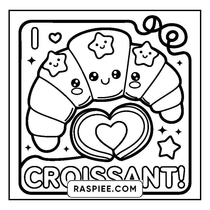 115 Bold and Easy Kawaii Food Coloring Pages